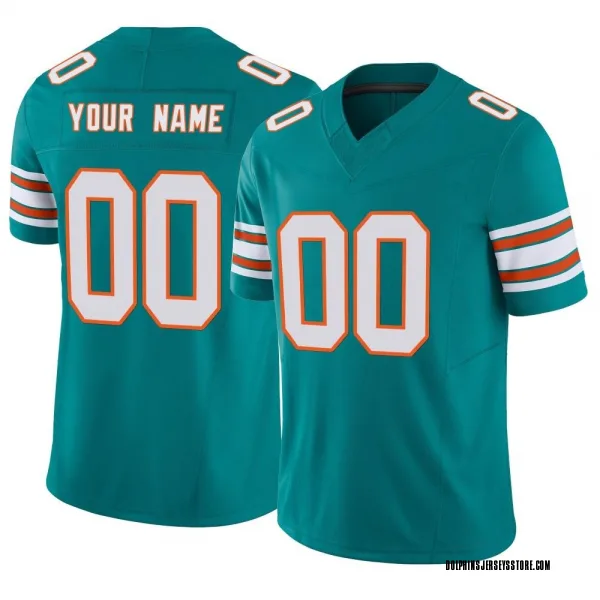 Miami Dolphins Custom Orange Nike Color Rush Limited Jersey - Bluefink