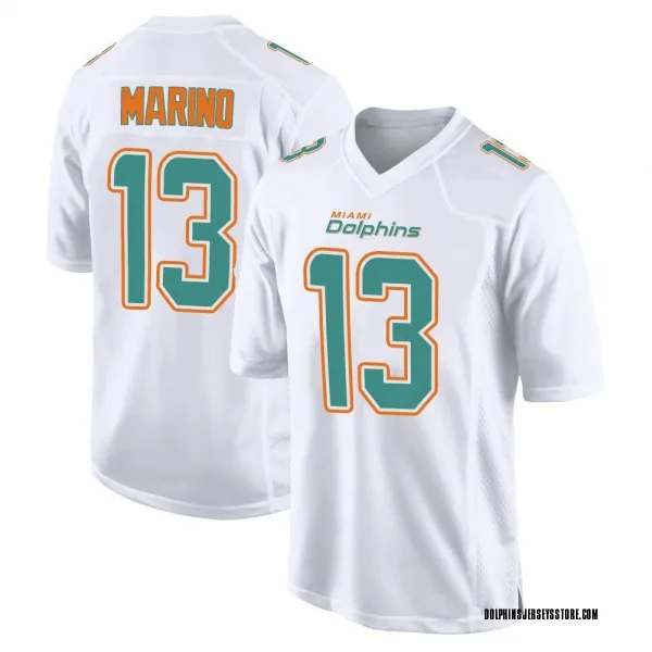 Men's Dan Marino Miami Dolphins Game White Fashion Jersey