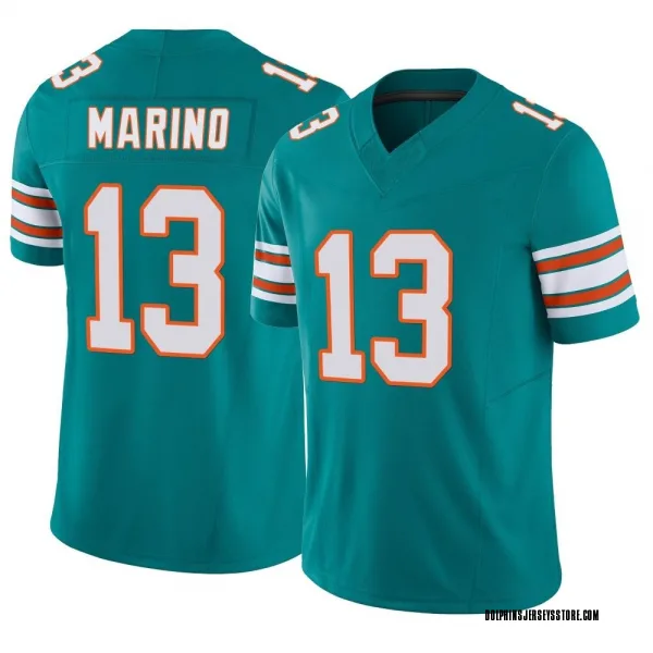 Men's Dan Marino Miami Dolphins Limited Aqua Alternate Vapor F.U.S.E. Jersey