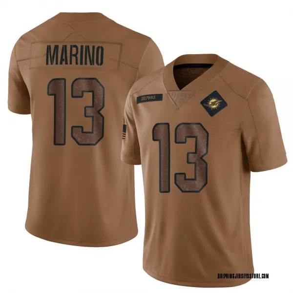 Men's Dan Marino Miami Dolphins Limited Brown 2023 Salute To Service Jersey