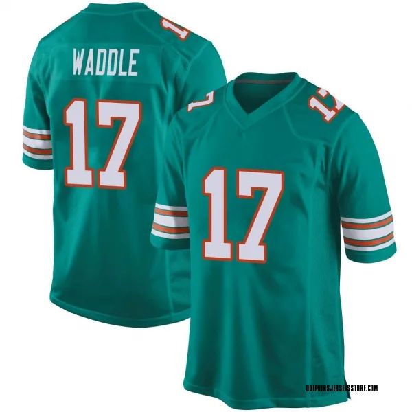 Nike Dolphins 17 Jaylen Waddle Black Reflective Vapor Limited Men Jersey